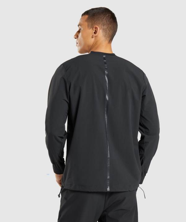 Panske Mikiny Gymshark Retake Crew Čierne | LI6812579
